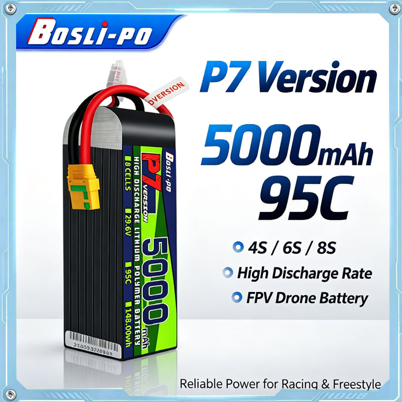 Drone Battery 6S - Boslipo P7 Versione 5000mAh 95C Batteria